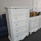 Gorgeous white Distressed lacquered chest