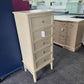 Pale yellow lacquered lingerie chest