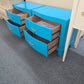Pair of blue Lacquered nightstands