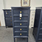 Dark blue 5 drawers lingerie chest