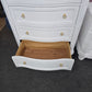 Gorgeous white Distressed lacquered chest