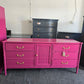 Bali Hai pink bamboo dresser