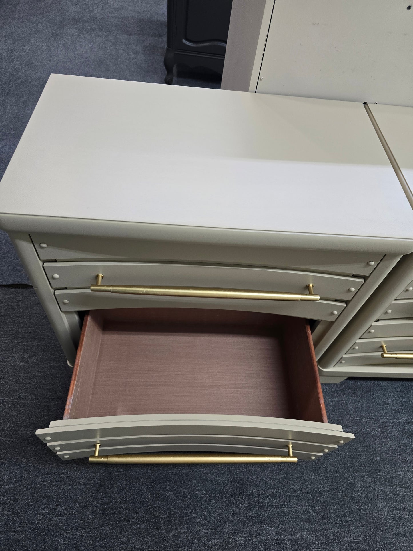 Gorgeous Pair of beige nightstands