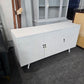 Rustic white lacquered cabinet