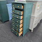 Mount Vernon green lacquered lingerie chest