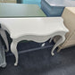 Cream lacquered side table