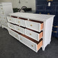 White lacquered "new classic" dresser