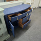 Navy blue TV stand