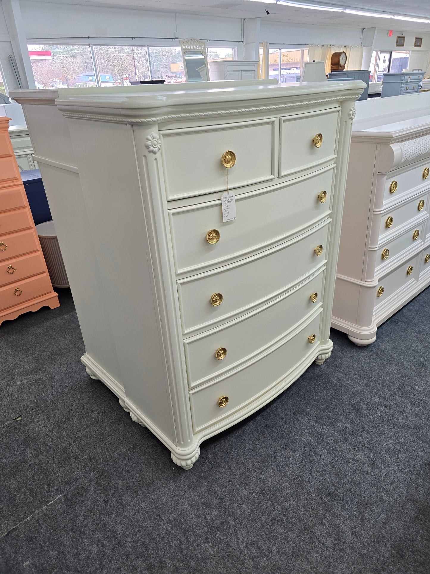 Rivers Edge cream tall chest