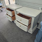 Light gray pair of nightstands
