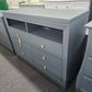 6 drawers blue gray dresser stand