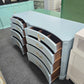 Solid wood baby blue 8 drawers dresser