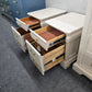 Creamy pair of nightstands/ file cabinets