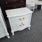 Bassett french provincial white nightstand