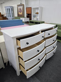 8 drawers white dresser