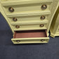 Cute soft yellow carved chest