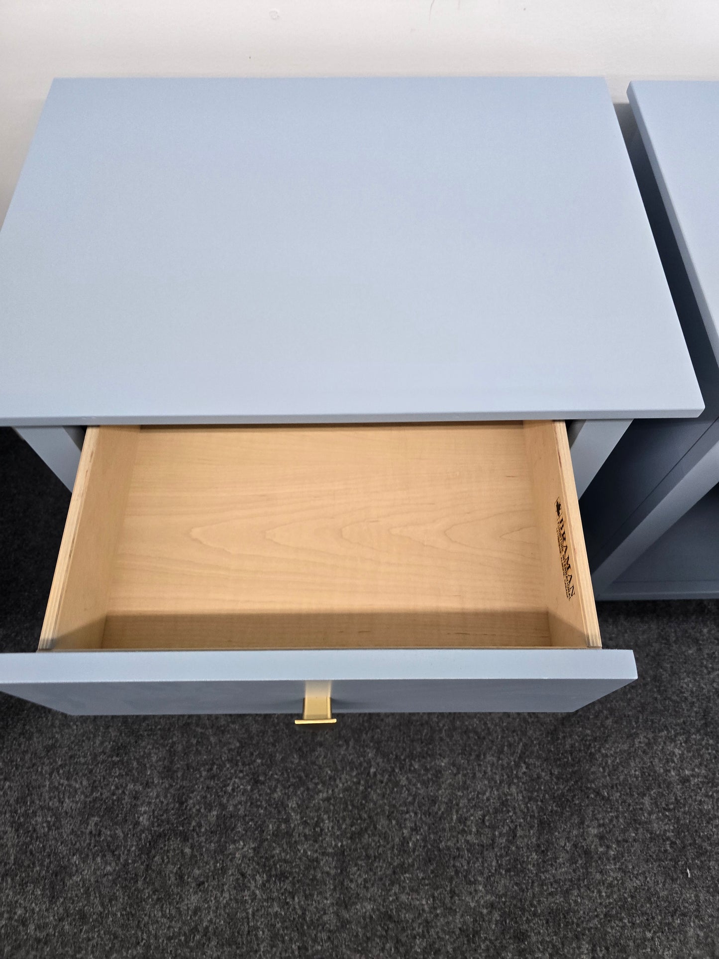 BRAMAN blue set of 2 nightstands