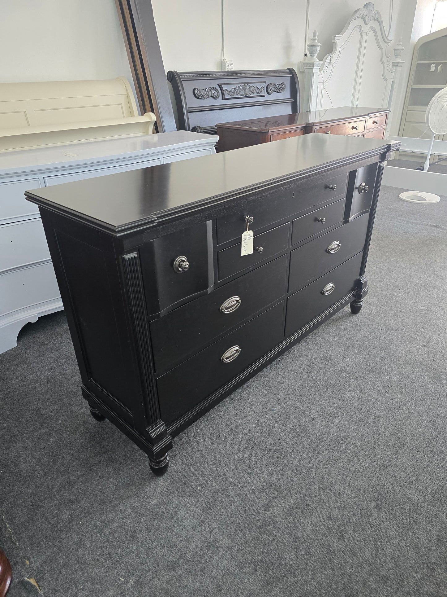 Stanley black dresser