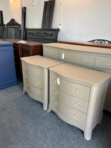 Gorgeous pair of brown nightstands