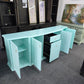 Gorgeous lacquered green cabinet