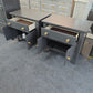 Graphite pair of nightstands