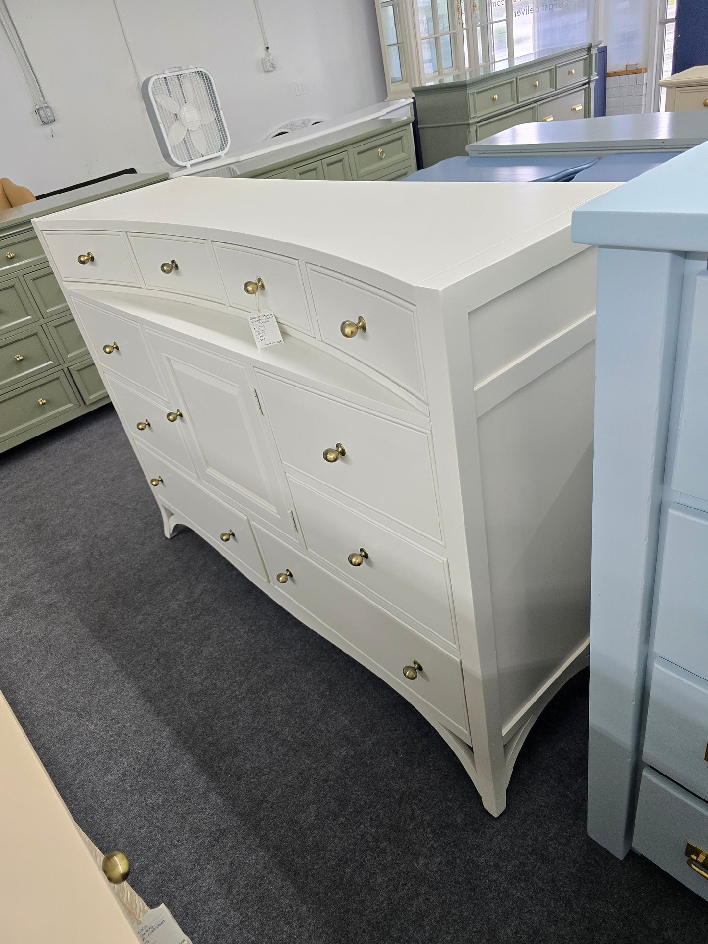 American signature off white dresser