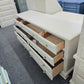 Vintage beige 7 drawers dresser