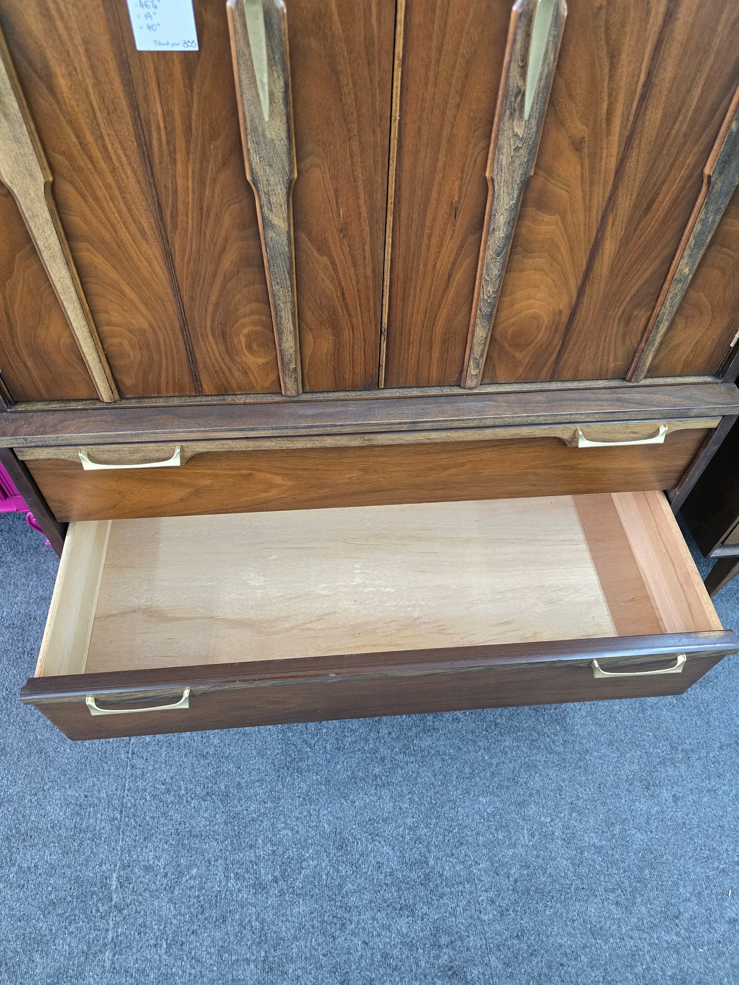 Mid Century Modern solid wood chest
