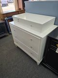 Baker lacquered white dresser