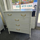 Faux Bamboo off white chest