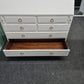 Off white lacquered tall secretary desk