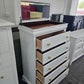White lacquered chest with jewelry compartment