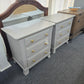 Pair of nightstands light gray colored
