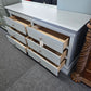 6 drawers gray dresser