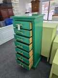 Ethan allen green lacquered lingerie chest