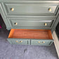 Green lacquered LANE chest