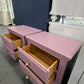Purple cute pair of nightstands