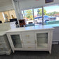Pale pink TV stand