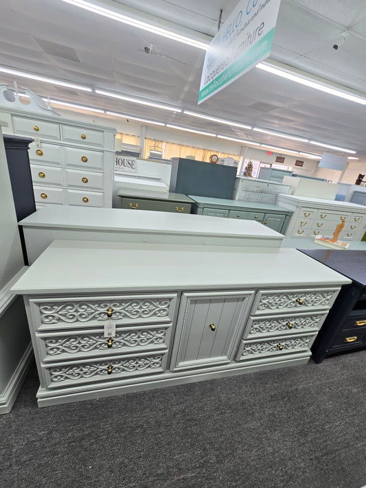 Vintage gray long dresser