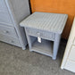 Wicker gray nightstand