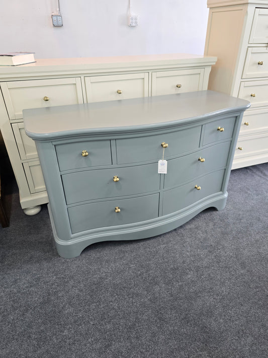 midnight blue silk dress 5 drawers baby blue modern chest – HelloCutieFurniture