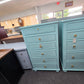 Restoration Hardware solid wood blue Lacquered chest