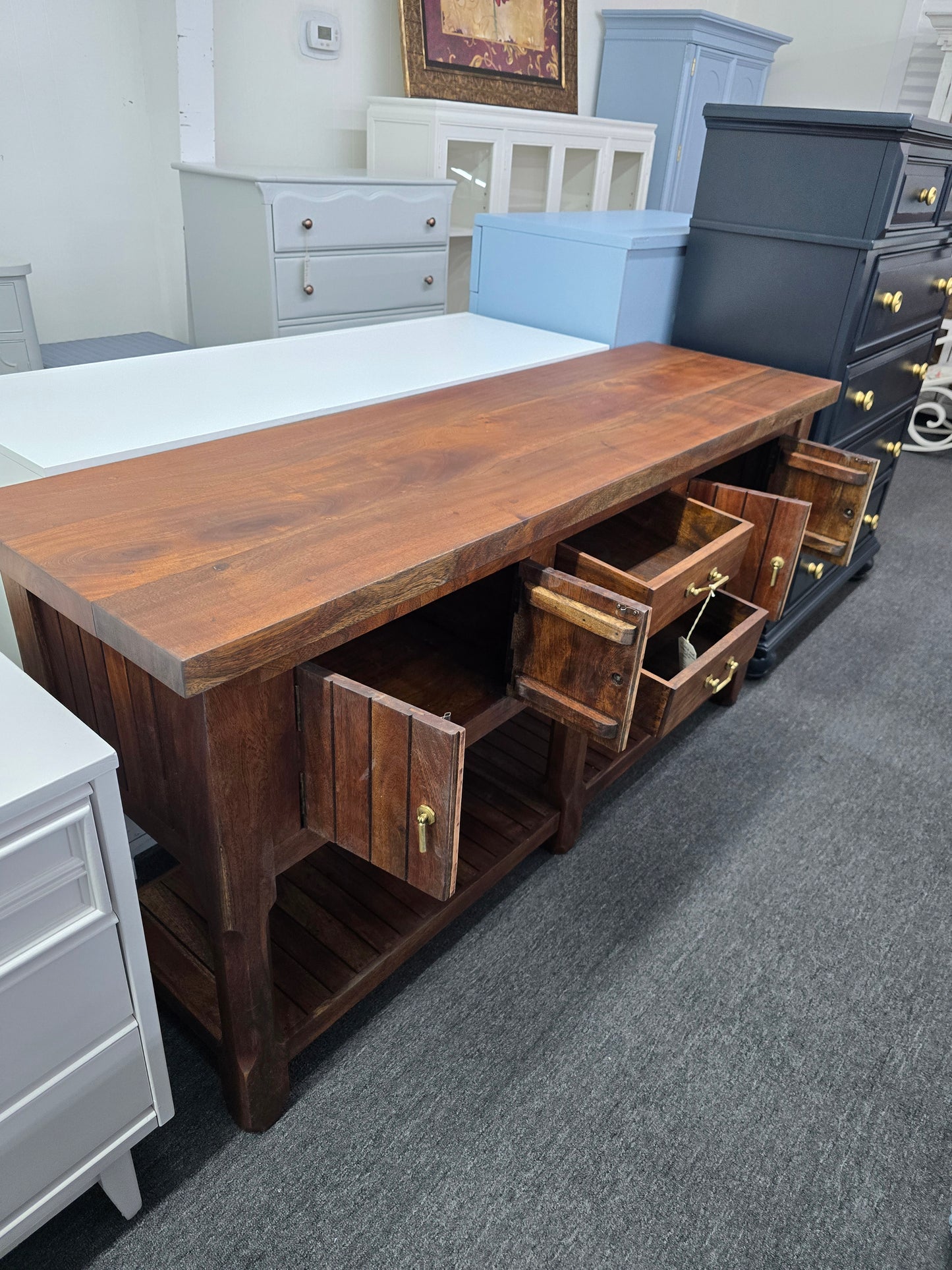 Solid wood Rustic buffet