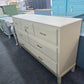 7 drawers beige dresser