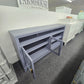 Blue/gray tv stand