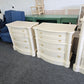 Gorgeous off white set of 2 nightstands