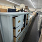 Baby blue solid wood Rustic dresser