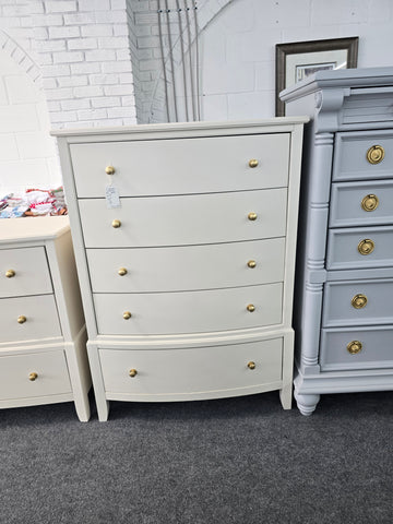 Off white 5 drawers tall chest