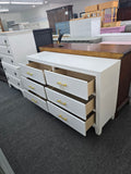 6 drawers white dresser