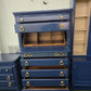 Laura Ashley blue Lacquered tall chest